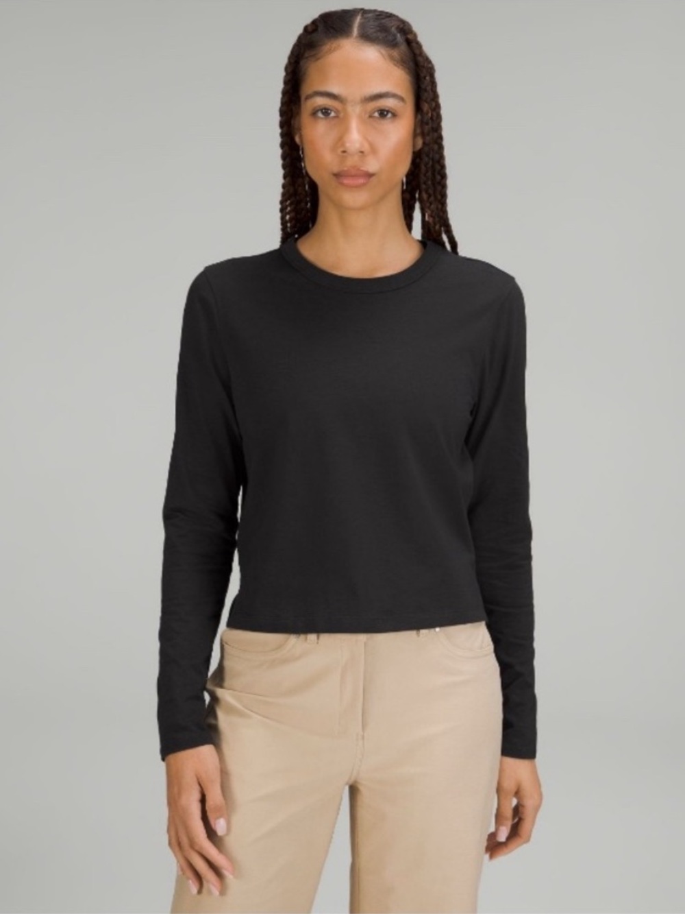 Lululemon Classic-Fit Cotton-Blend Long Sleeve Shirt Black